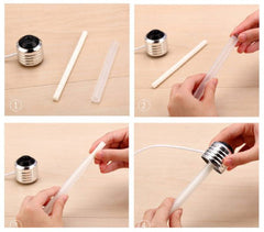 USB Air Humidifier – Bulb-Shaped Lamp with Colorful LED Night Light for Home & Office