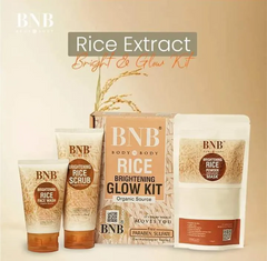 BNB Whitening Rice Extract Bright & Glow Facial Kit (With Box)